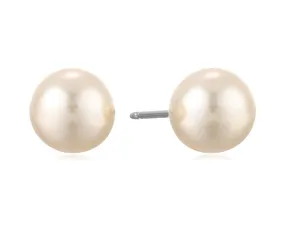 1928 Jewelry 8mm Faux Pearl Stud Earrings