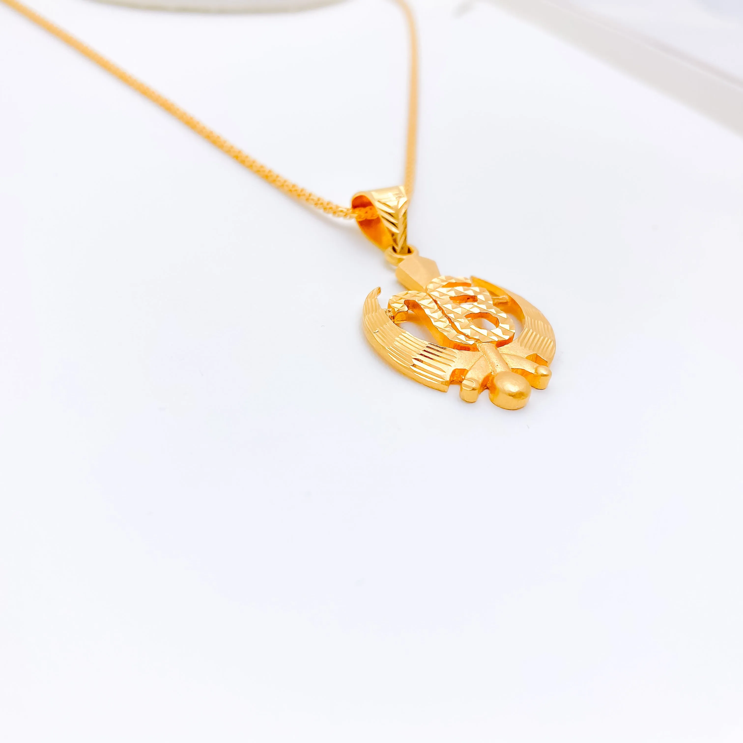 22k Khanda Pendant