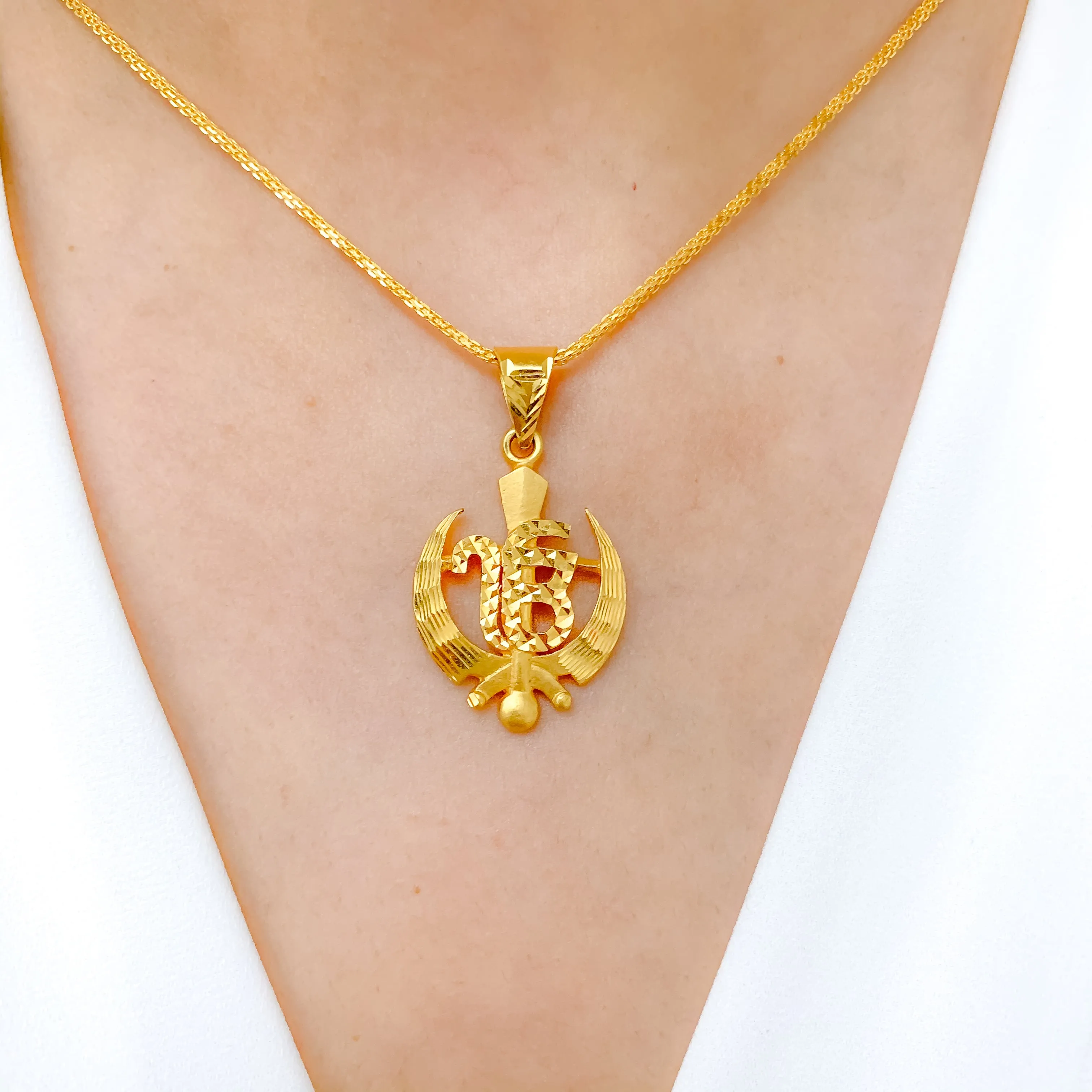 22k Khanda Pendant