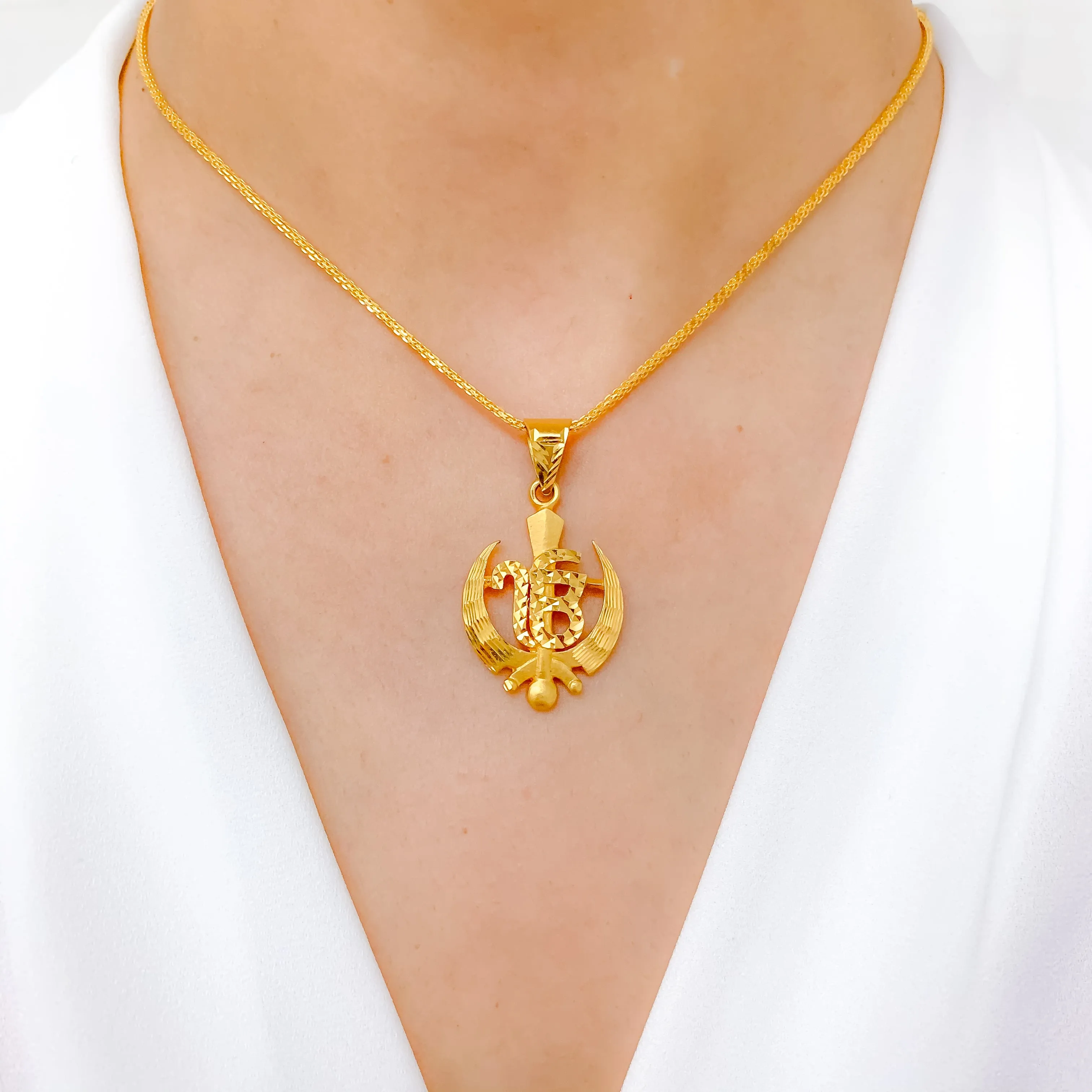 22k Khanda Pendant