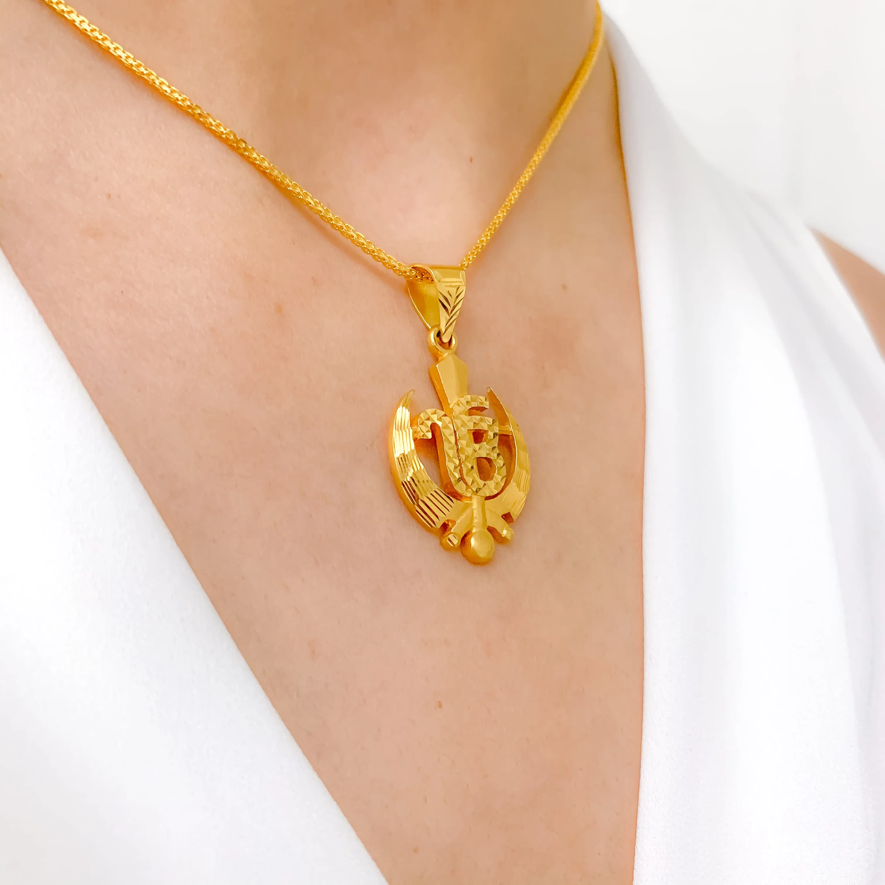 22k Khanda Pendant