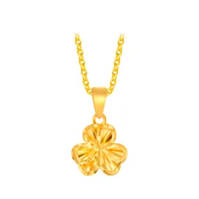 916 Gold Iris Pendant