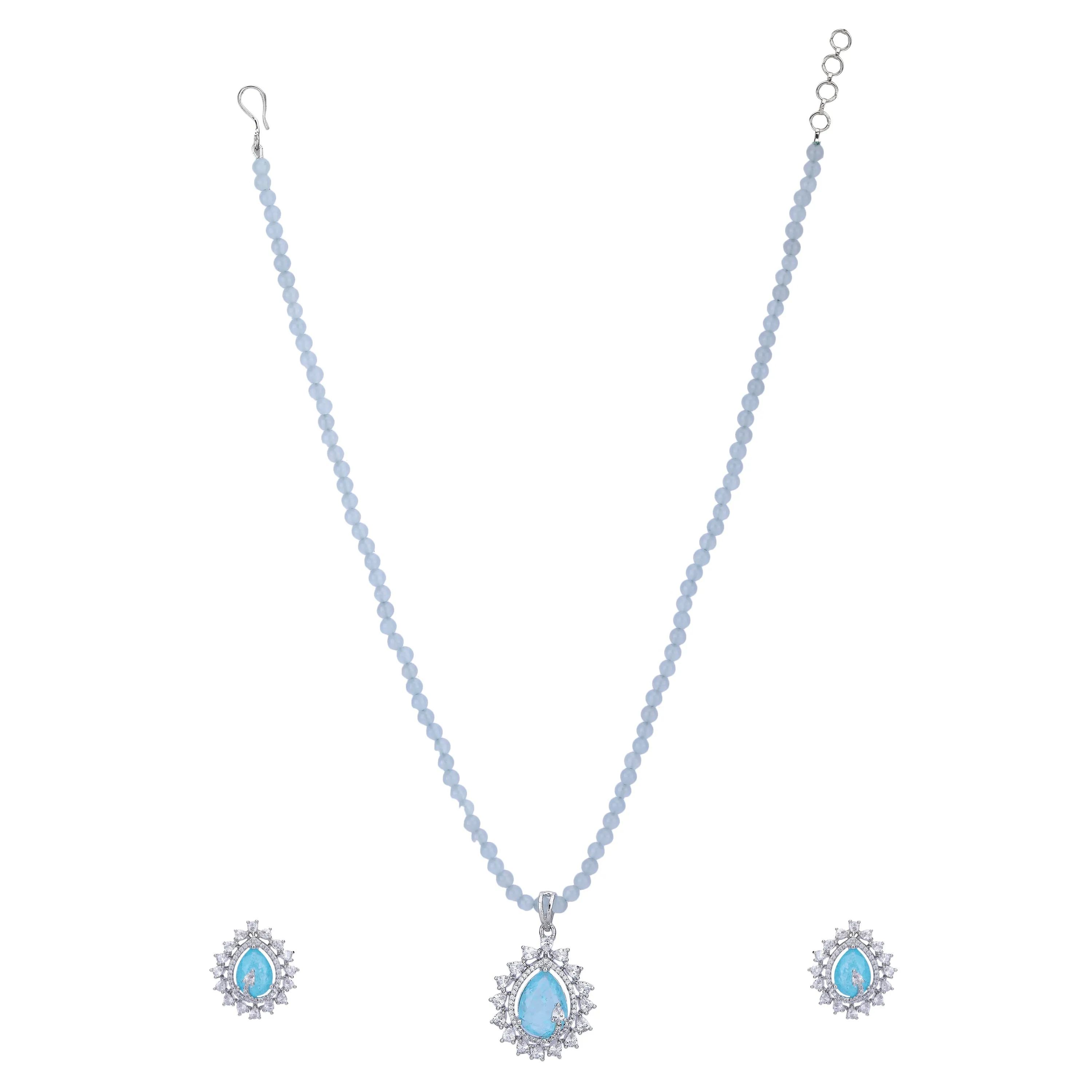 Akki Zircon Pendant Set