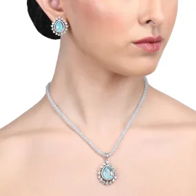 Akki Zircon Pendant Set