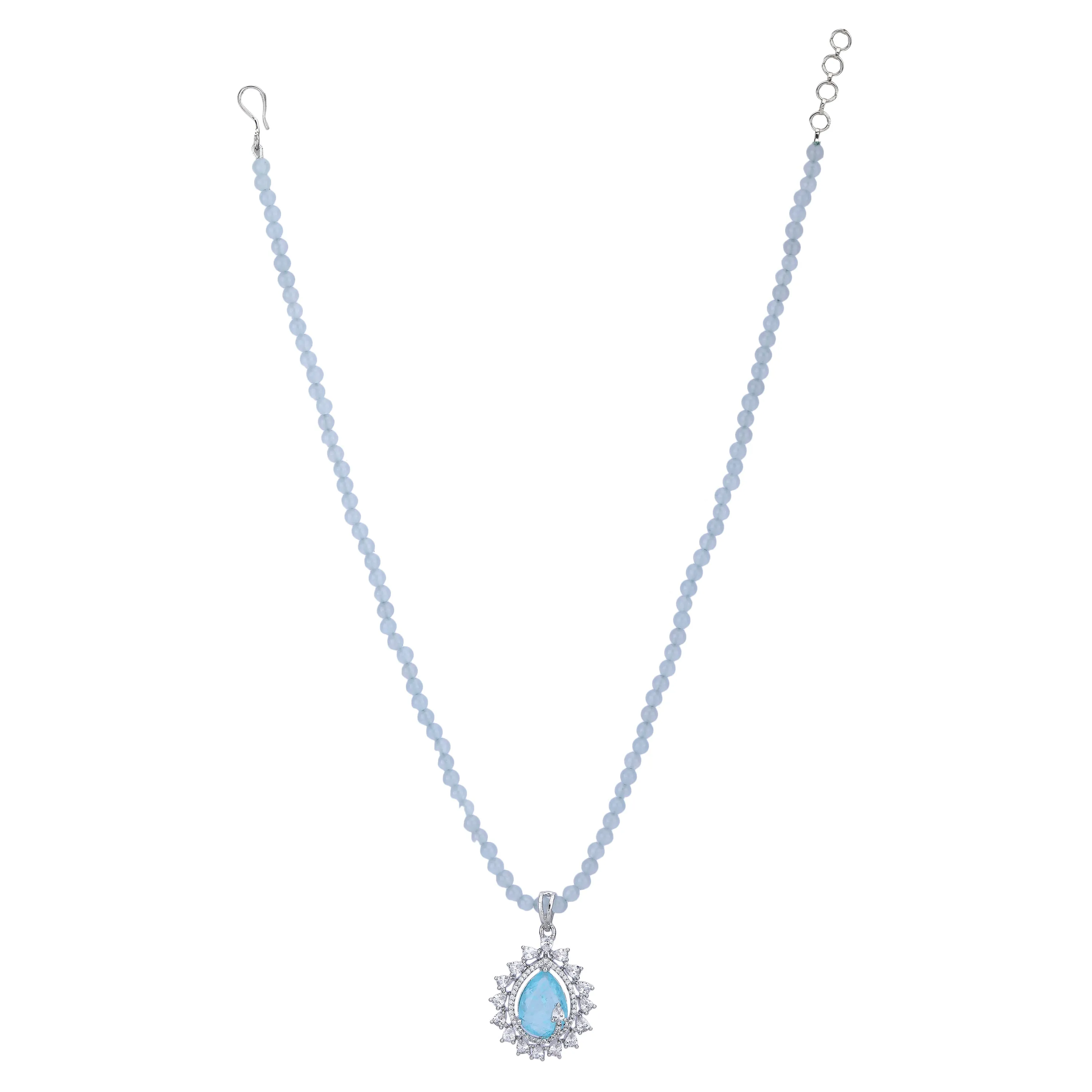 Akki Zircon Pendant Set