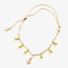 Anchor Beaded Pull Chain Anklet