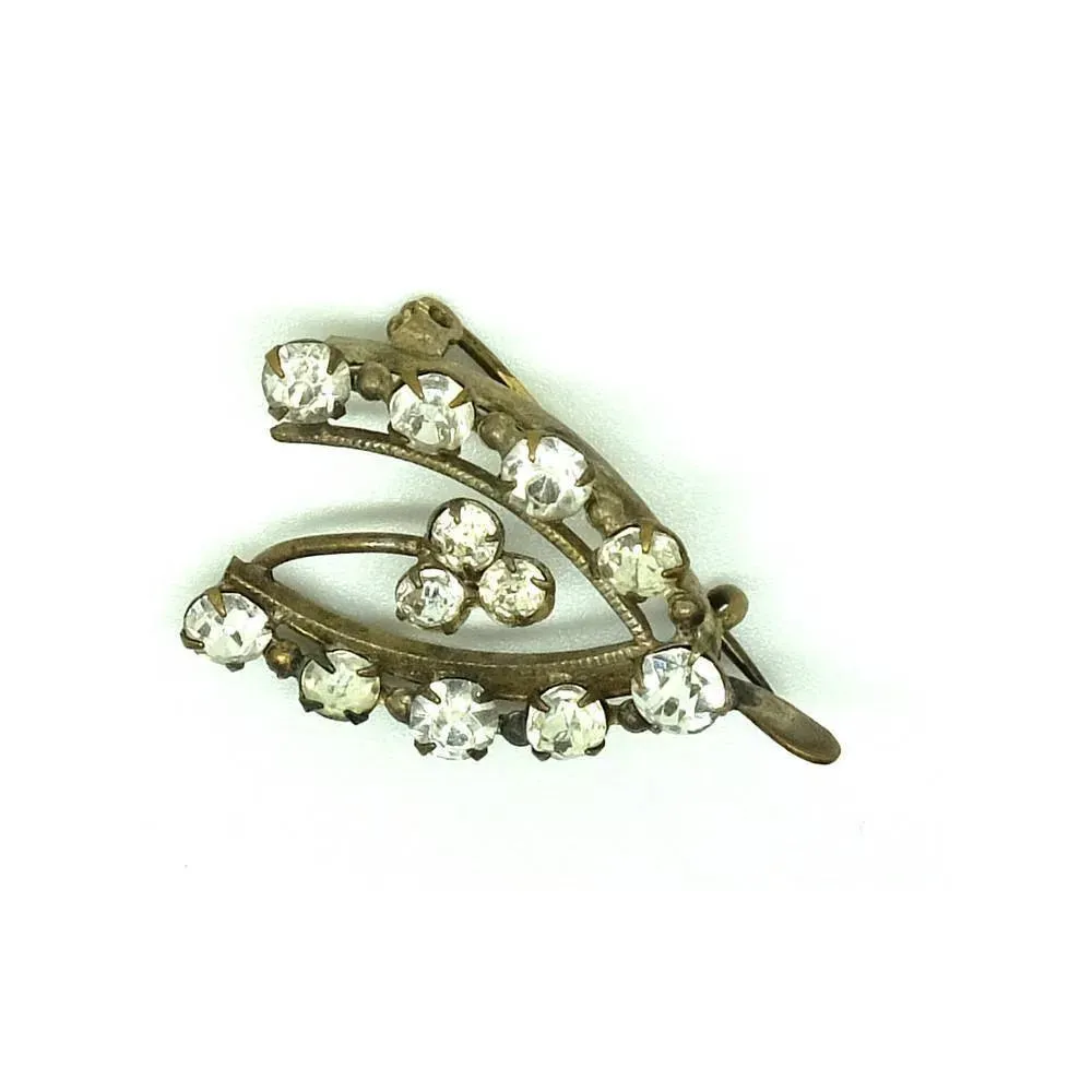 Antique Edwardian Wishbone Flower Brooch