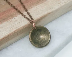 Argentina World Coin Pendant Necklace