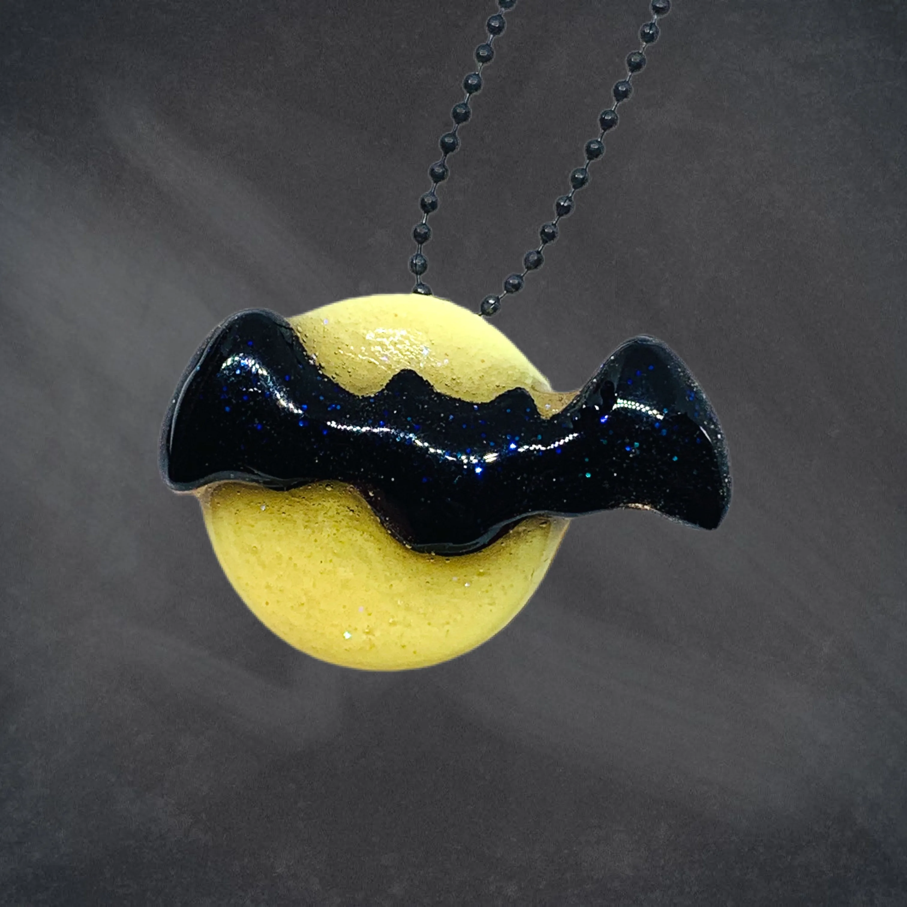 Bat Frenzy Moon Pendant