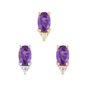 BUDDHA JEWELRY DESDEN - AMETHYST   CZ - THREADLESS END