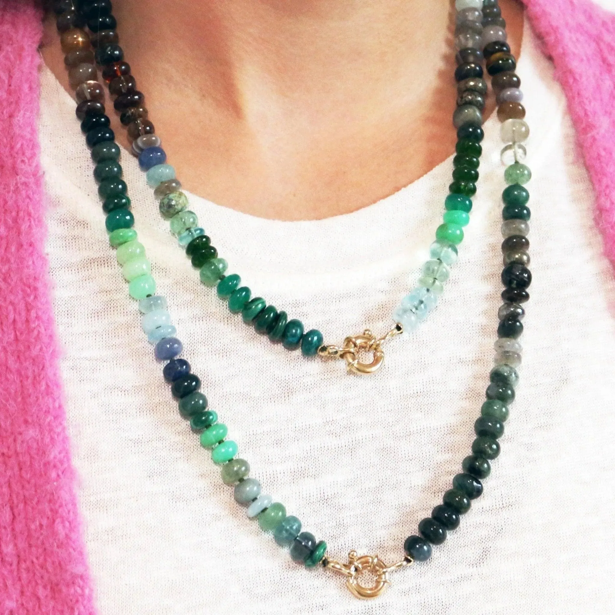 Camo Gemstone Necklace