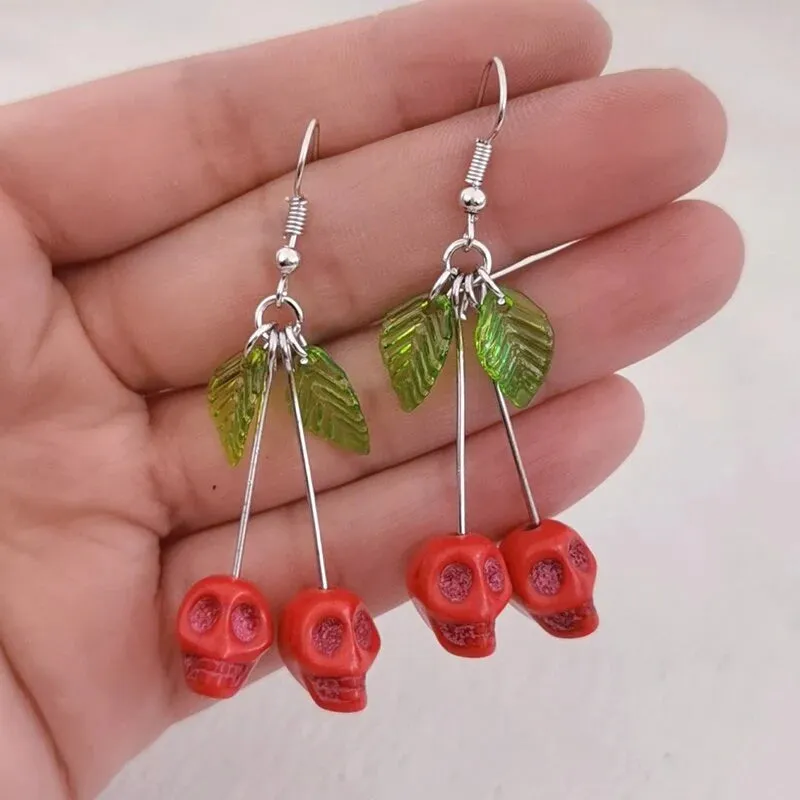 CHERRY SKULL Earrings