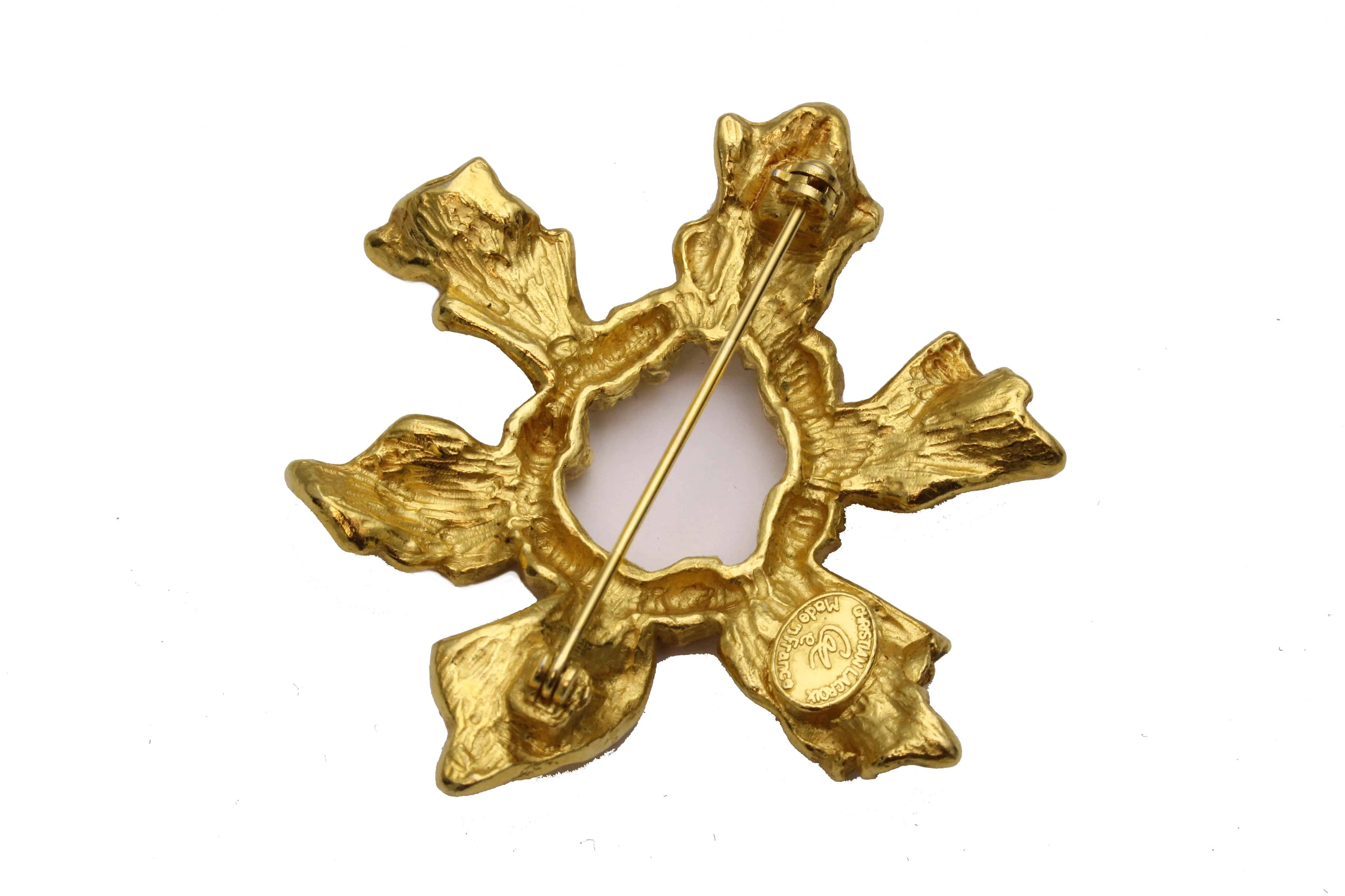 CHRISTIAN LACROIX sun brooch