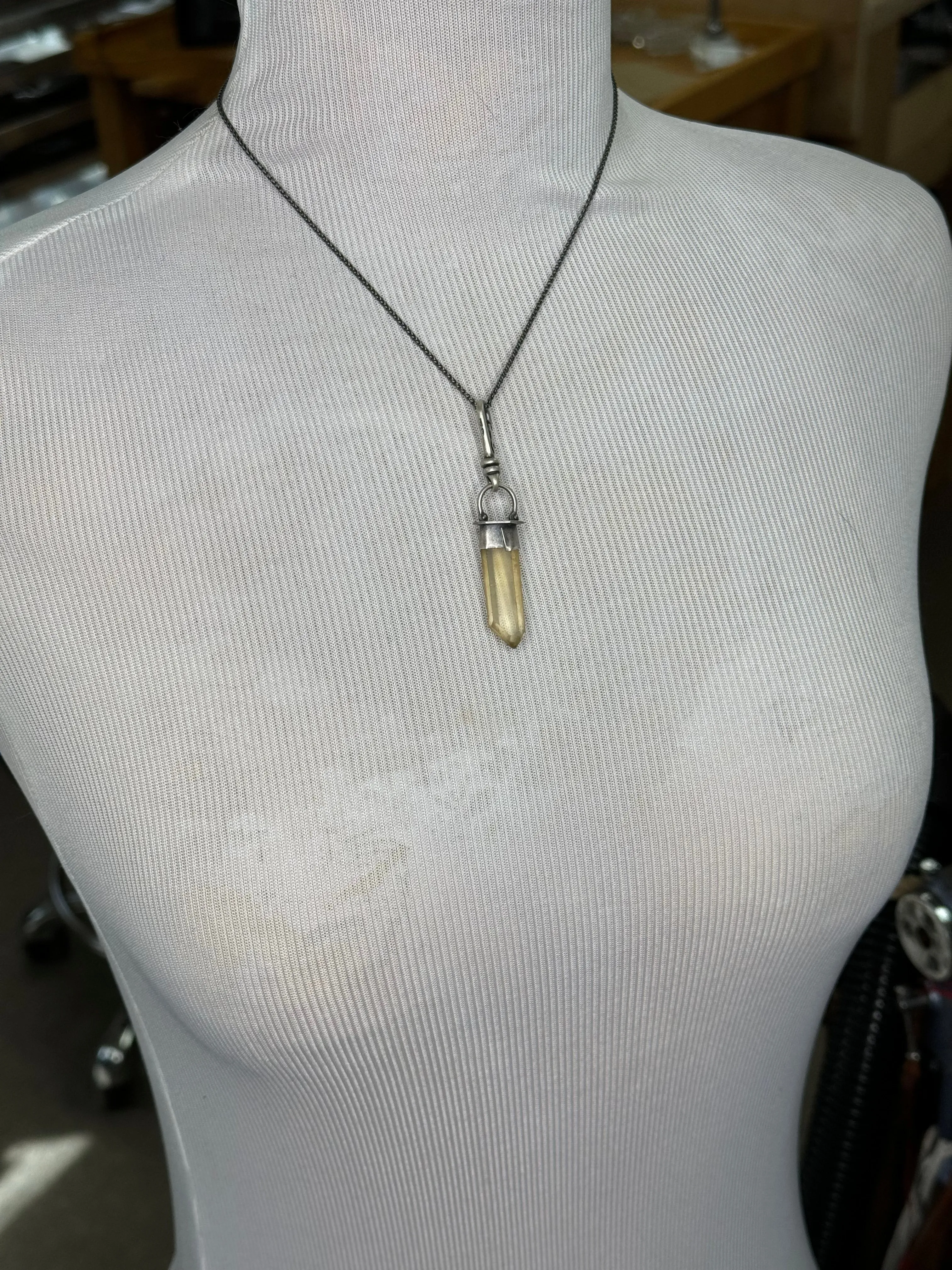 Citrine Crystal Charm