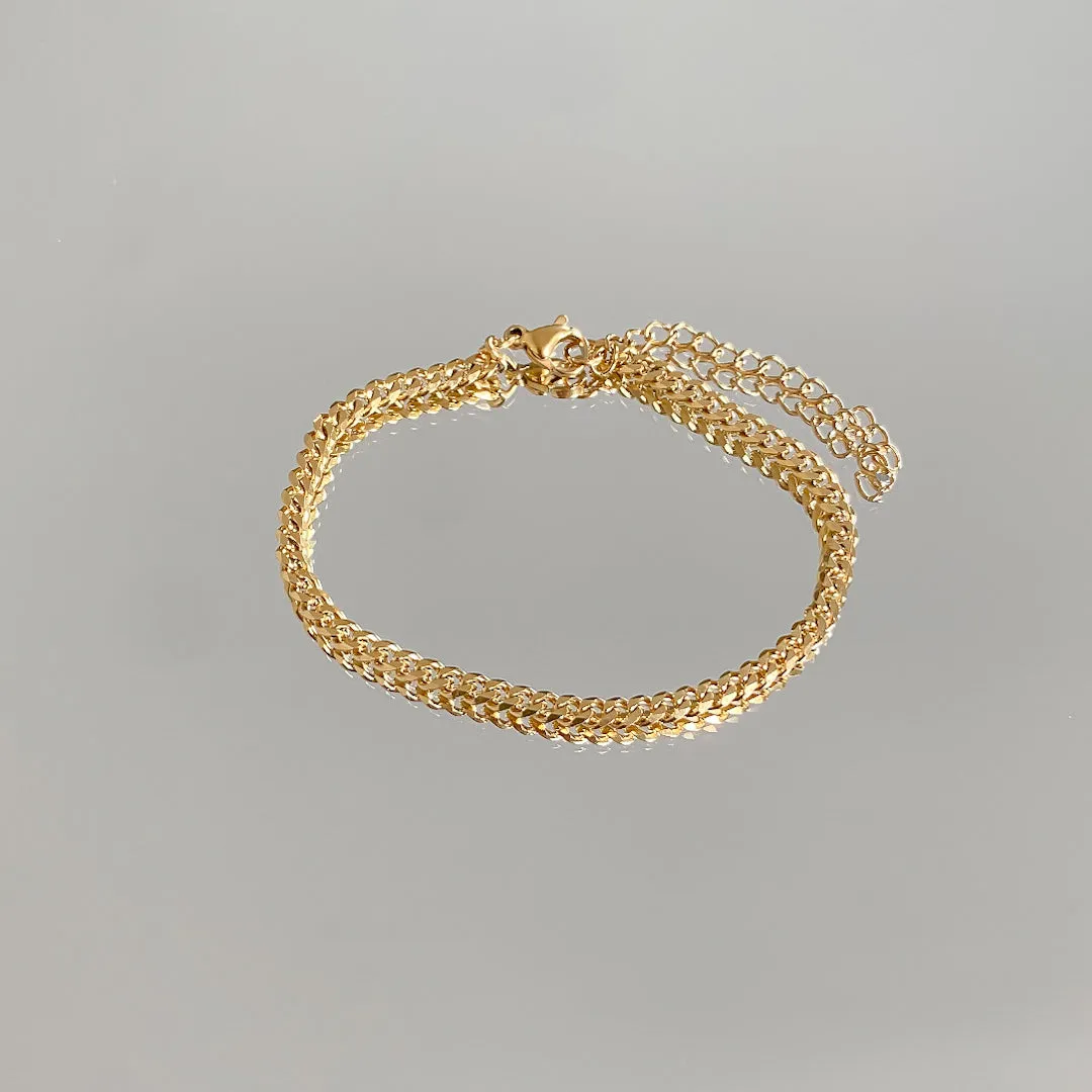 Classic Cuban Anklet Gold