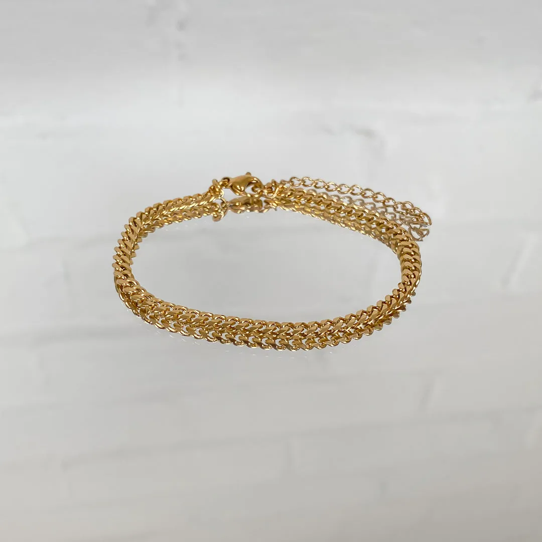 Classic Cuban Anklet Gold