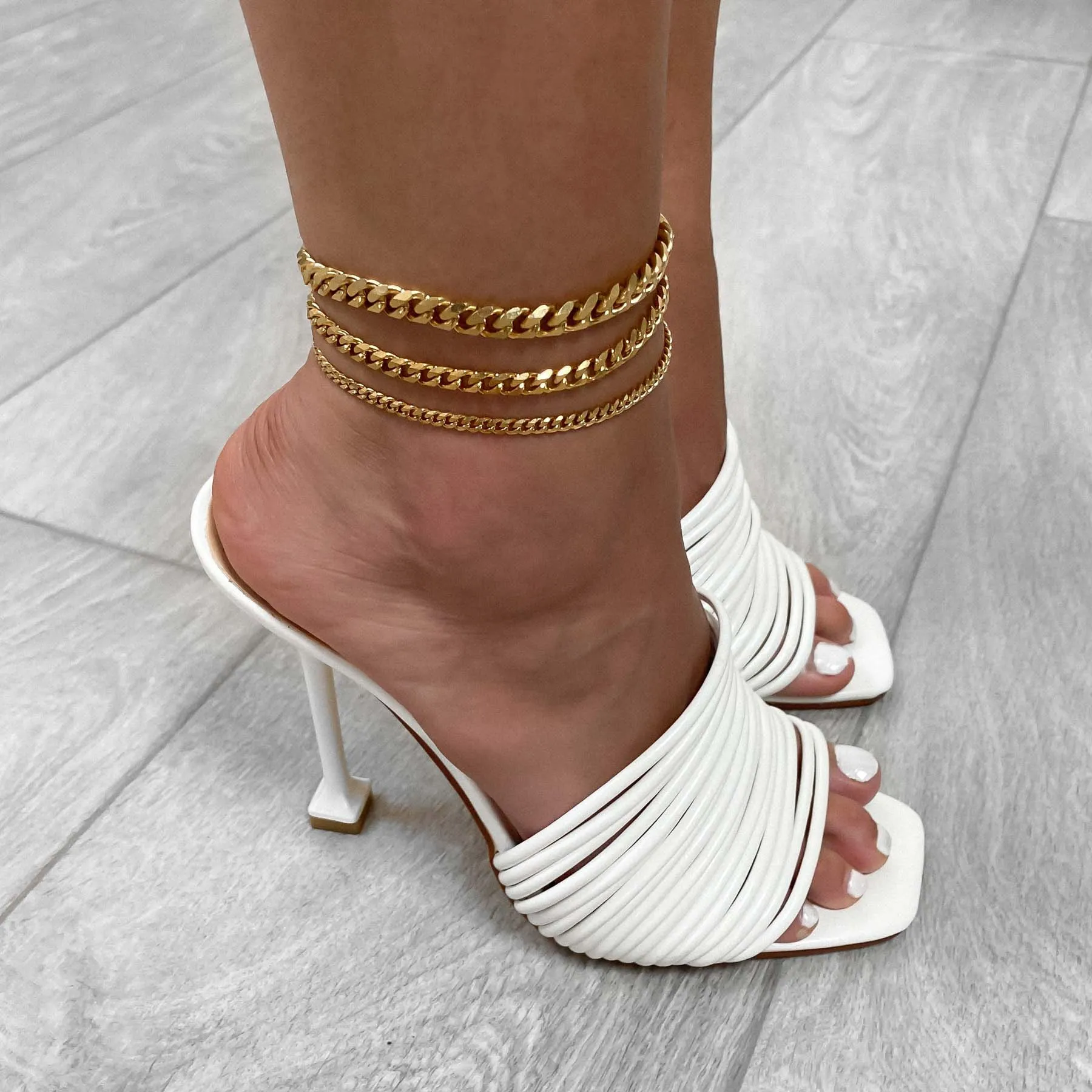 Classic Cuban Anklet Gold