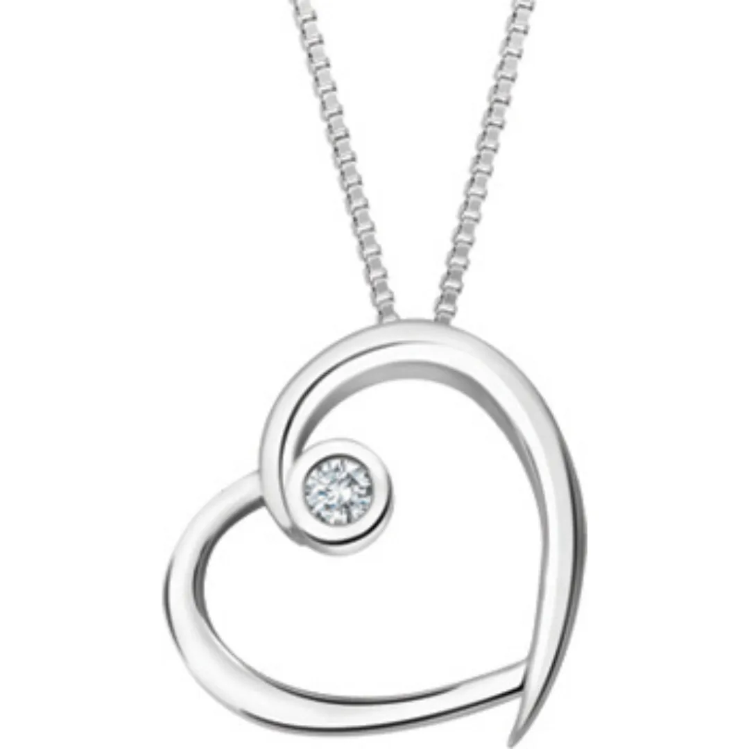 Classic Diamond Heart Pendant