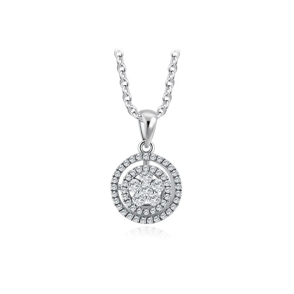 Clustered Diamond Pendant