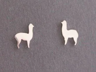 Cute Alpaca Silver Jewelry Earrings