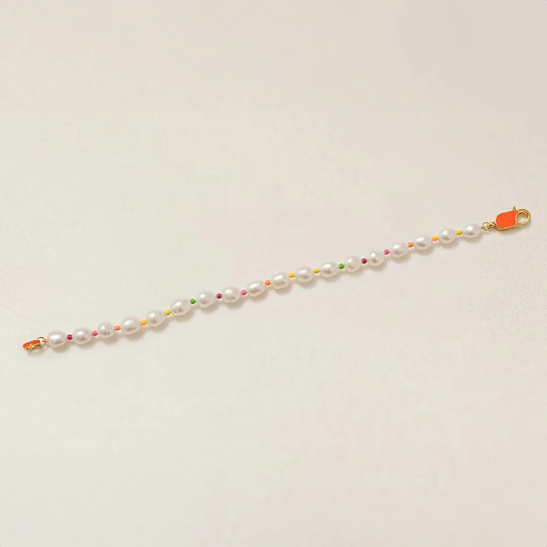 Dave neon pearl anklet