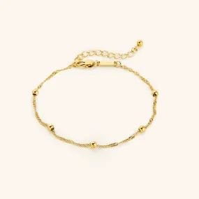 Dotted Twisted Anklet