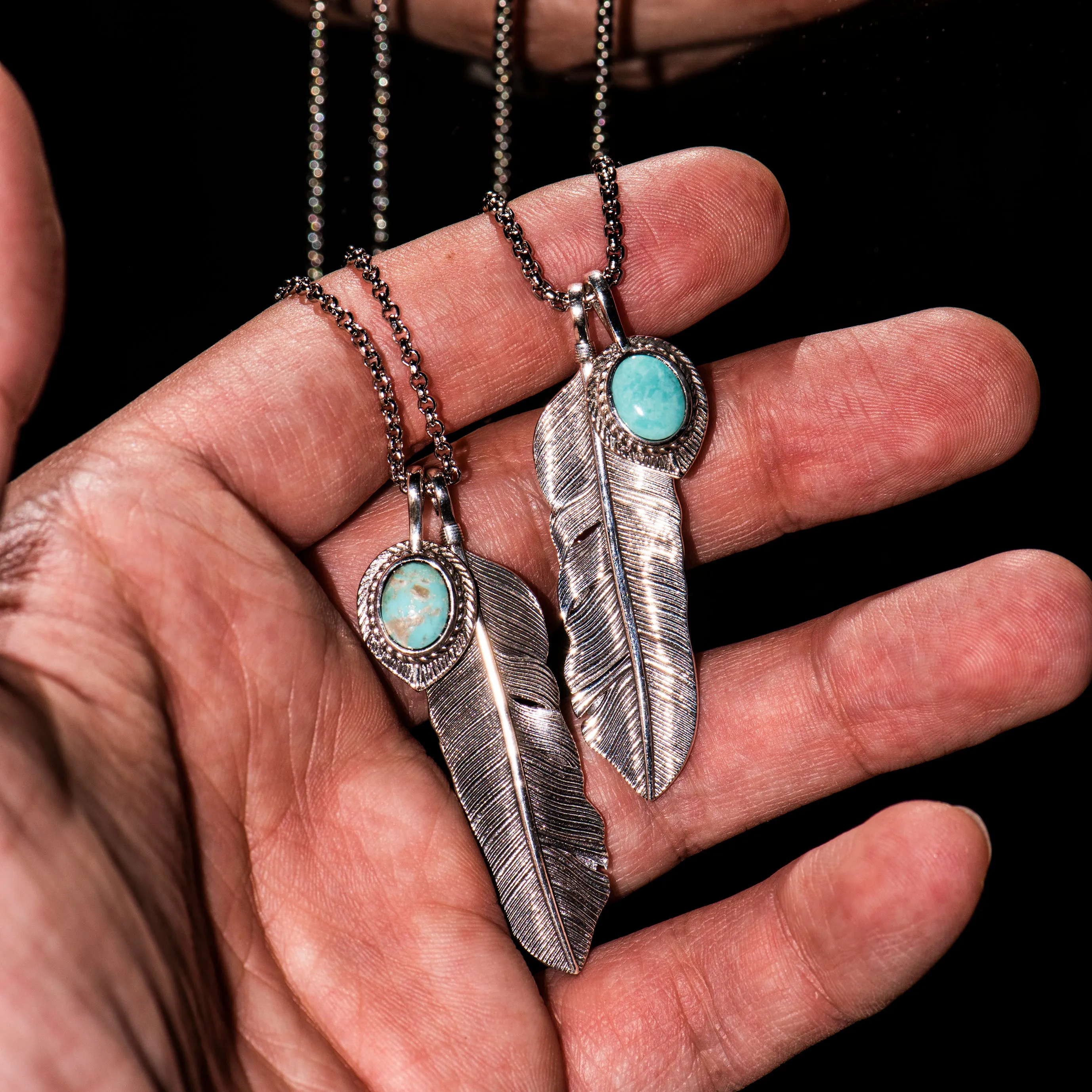 Feather Pendant - WINDSWEPT