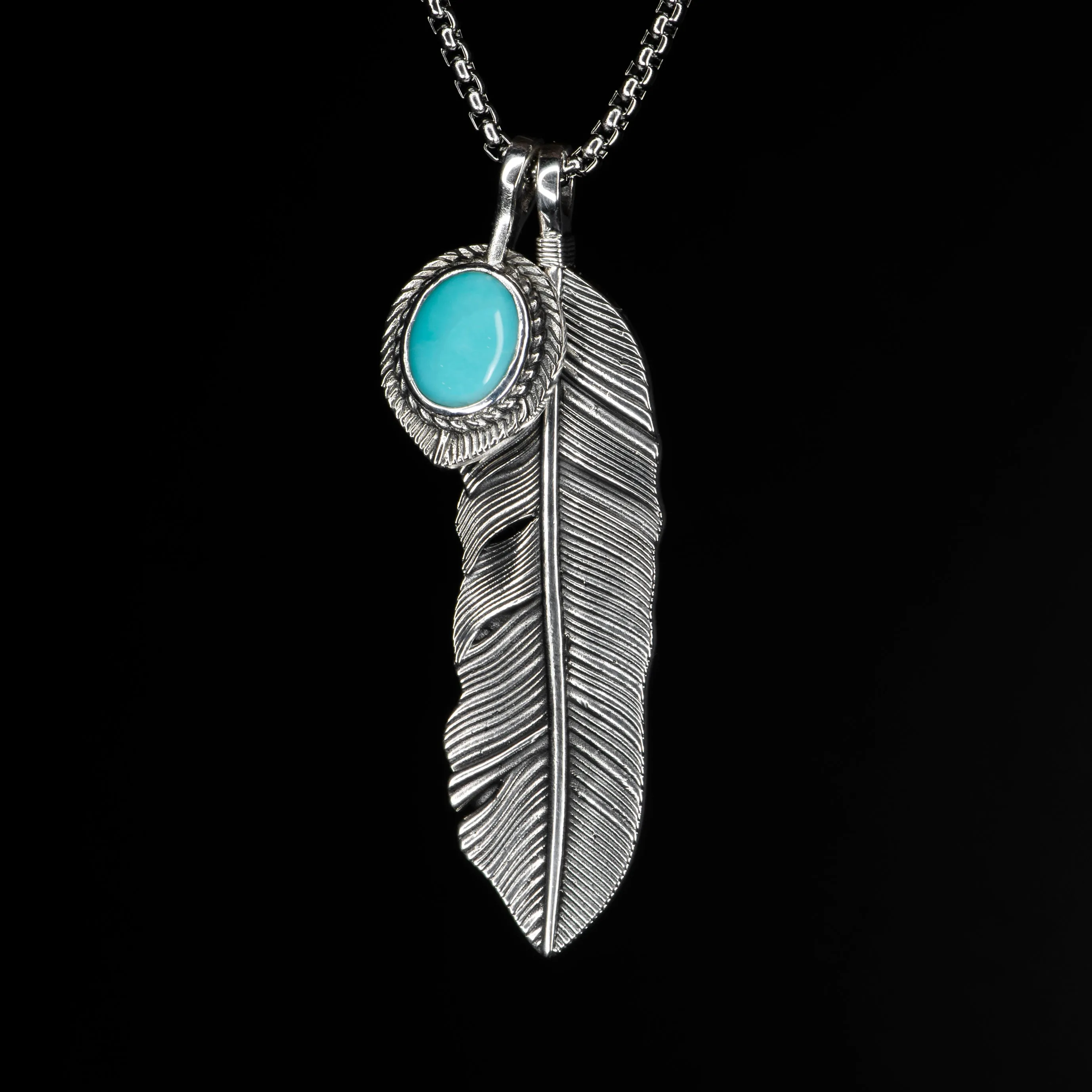 Feather Pendant - WINDSWEPT