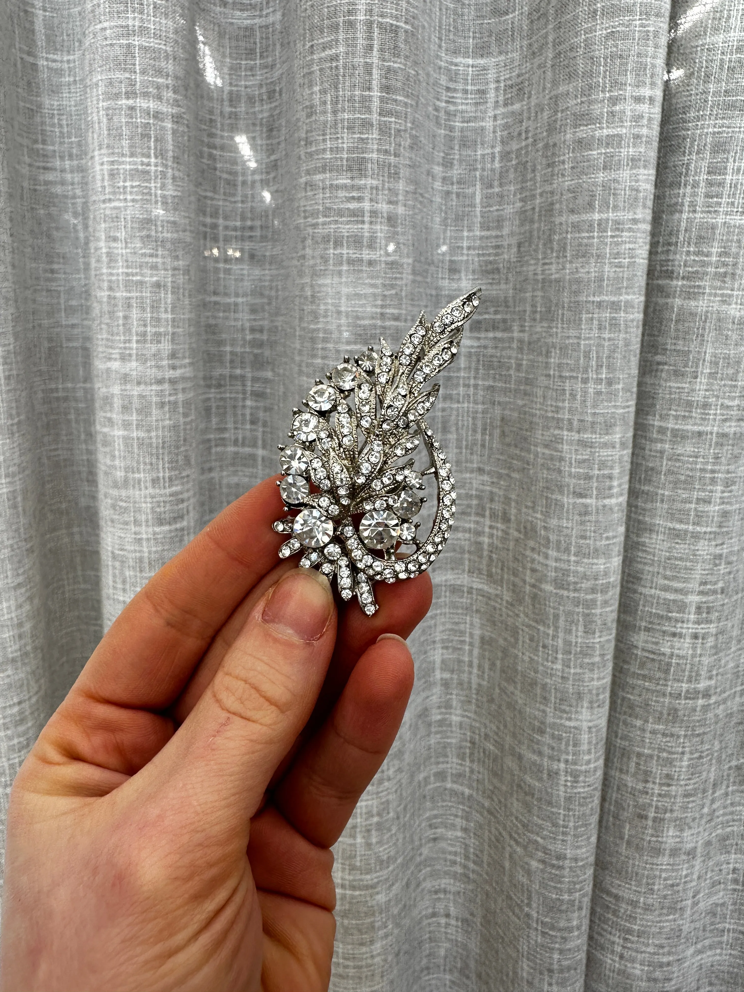 Feather Shaped Brooch