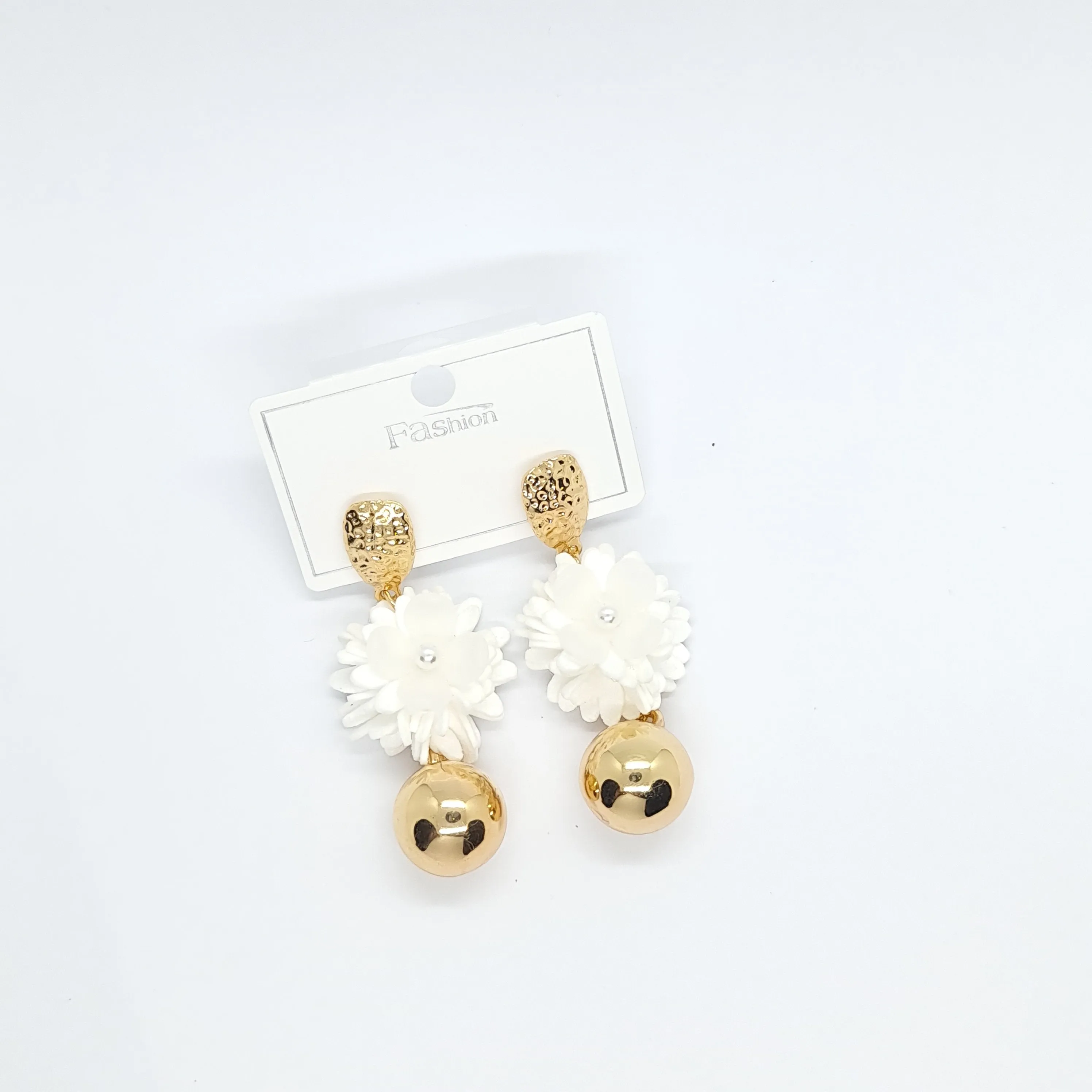 Flower Ball Earrings