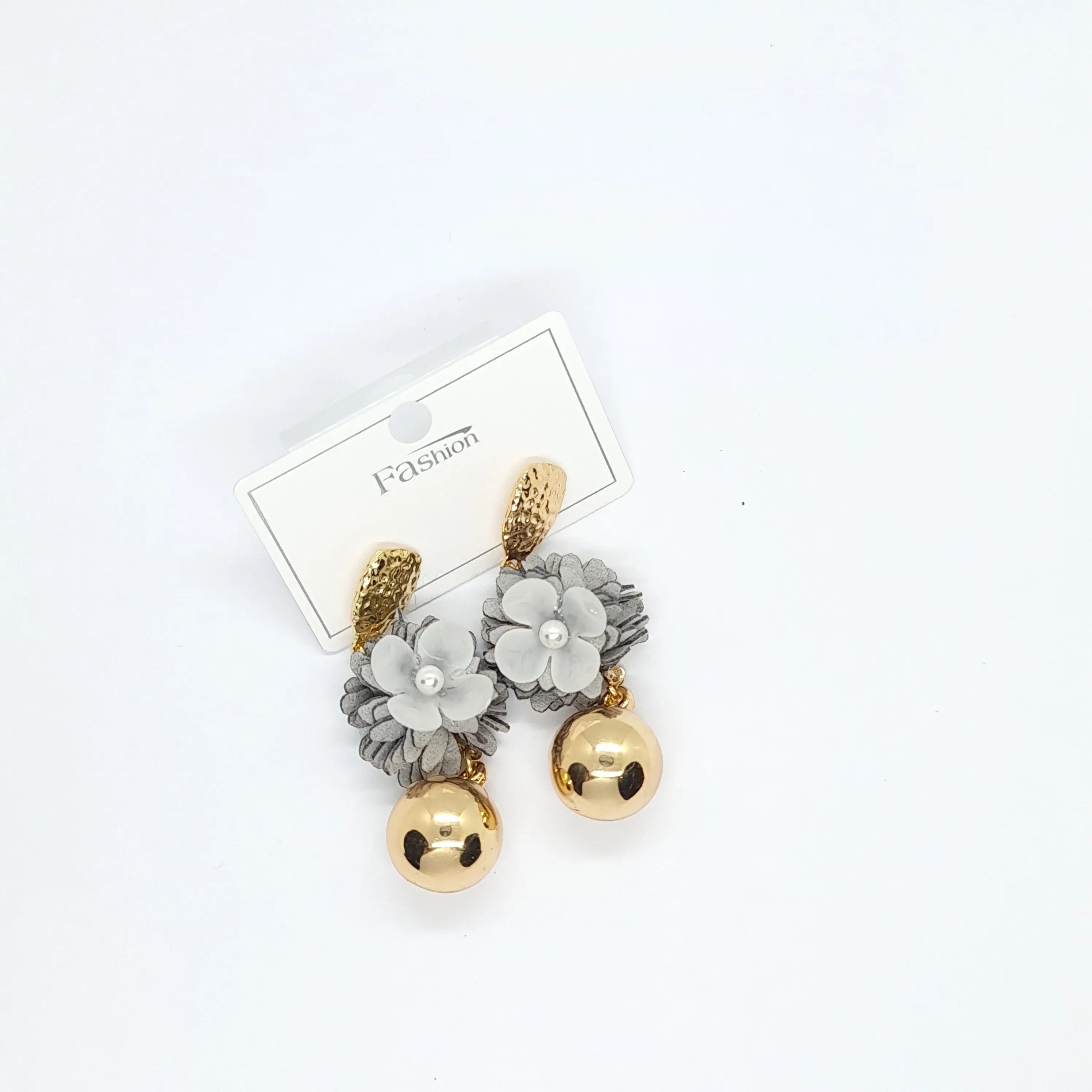 Flower Ball Earrings