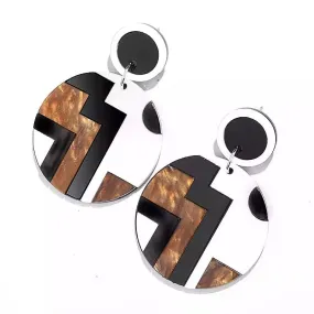 Geo Retro Earrings