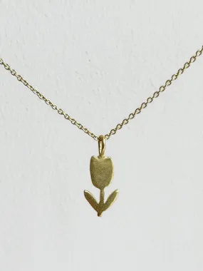 Gold Tulip Necklace