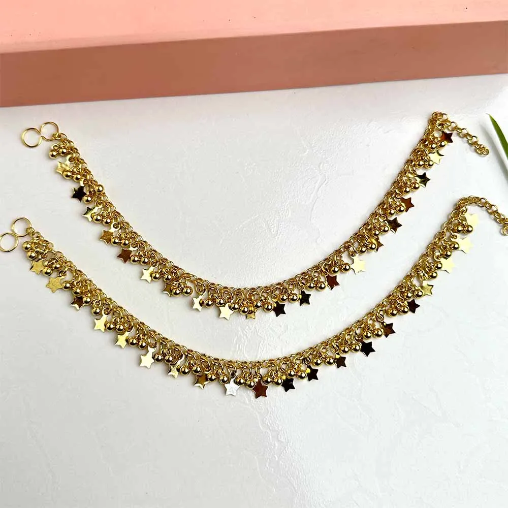 Golden Star Anklet