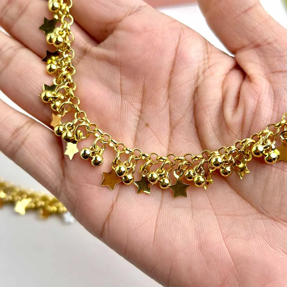 Golden Star Anklet