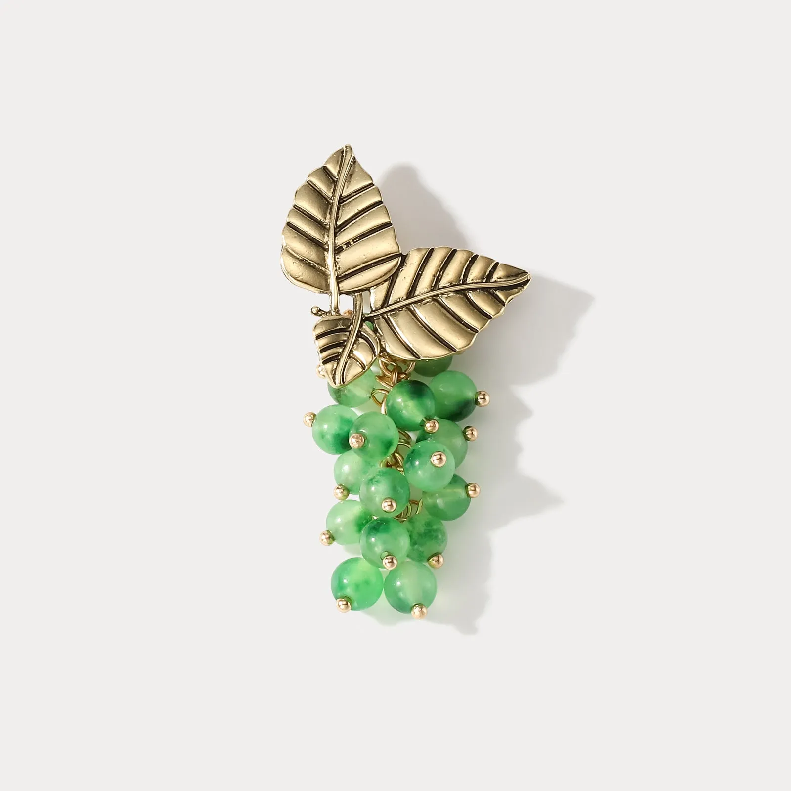 Green Grape Brooch