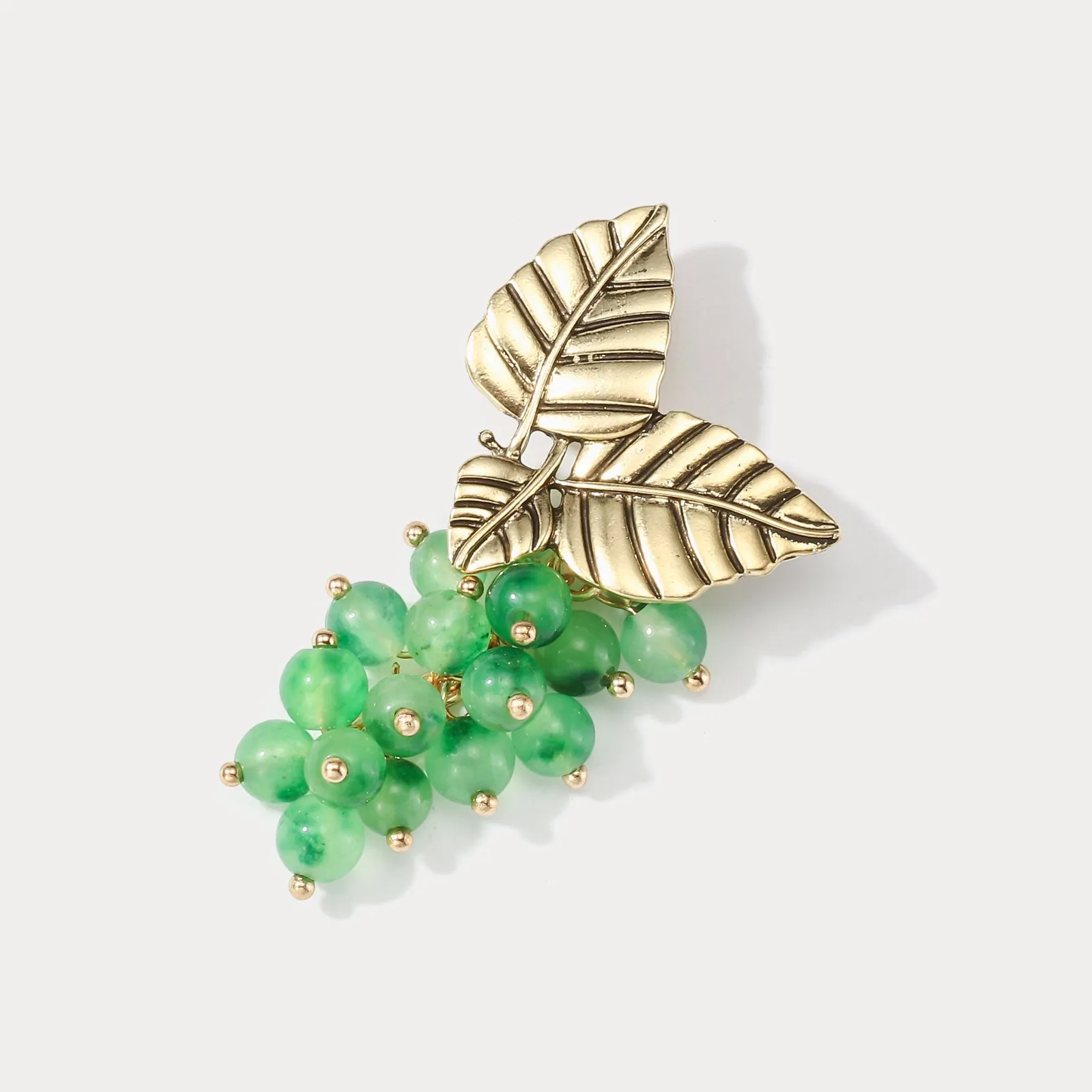 Green Grape Brooch