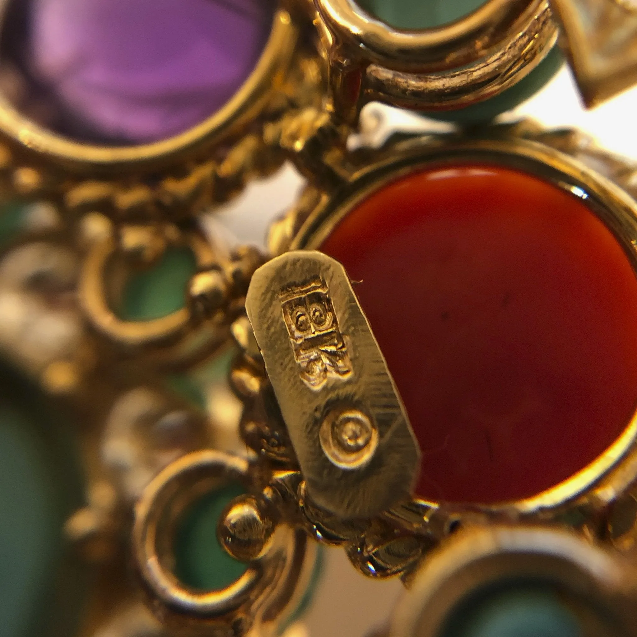 Henry Dunay Colorful Multi-Gemstone Brooch