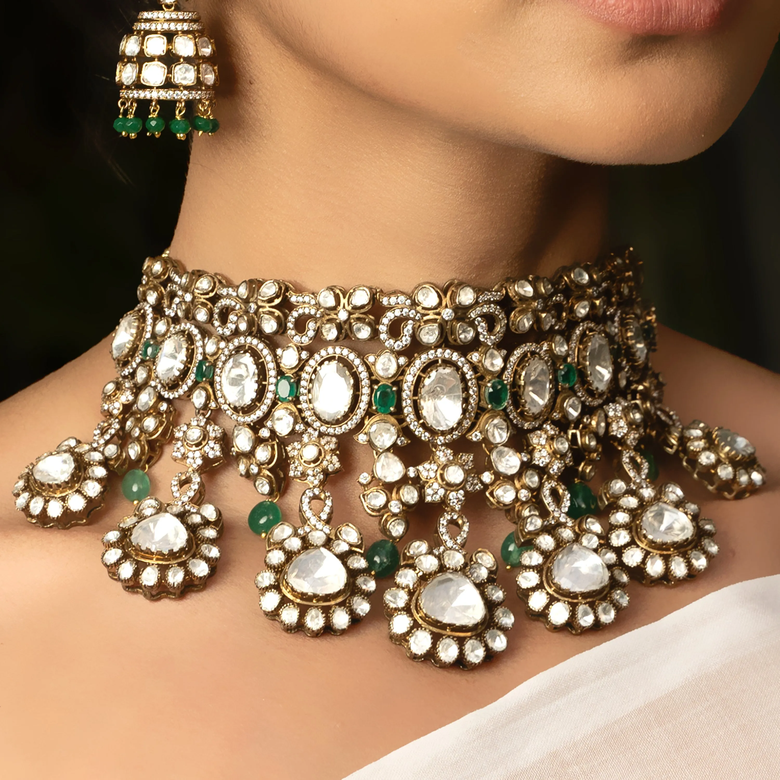 Elegant Himakshi Gold-Plated Necklace - Traditional Indian Jewelry