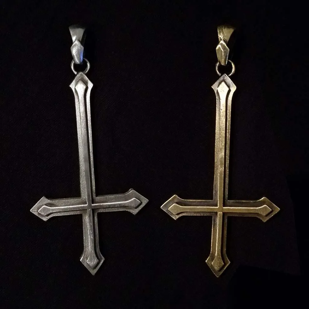 Inverted Cross Pendant - Medium