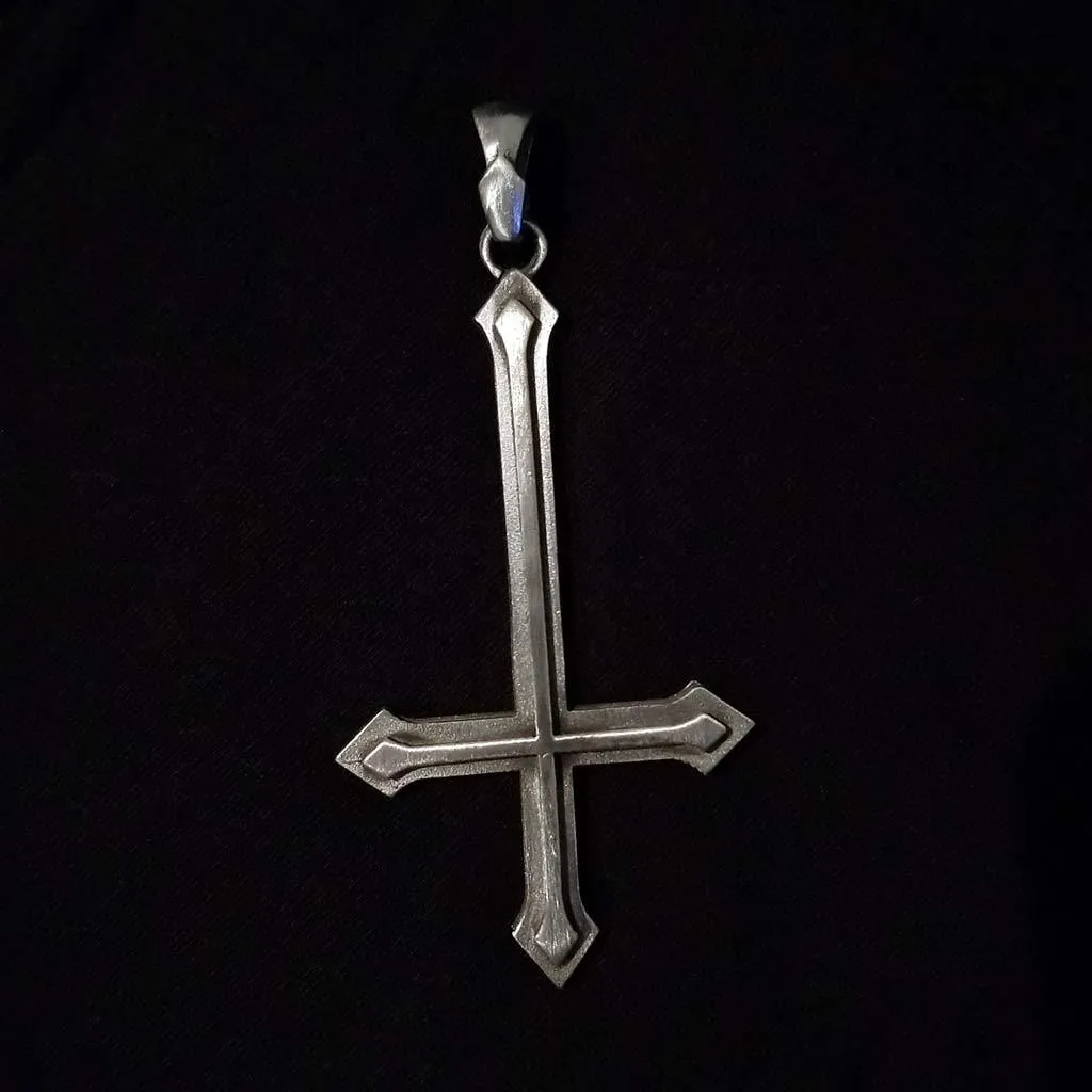 Inverted Cross Pendant - Medium