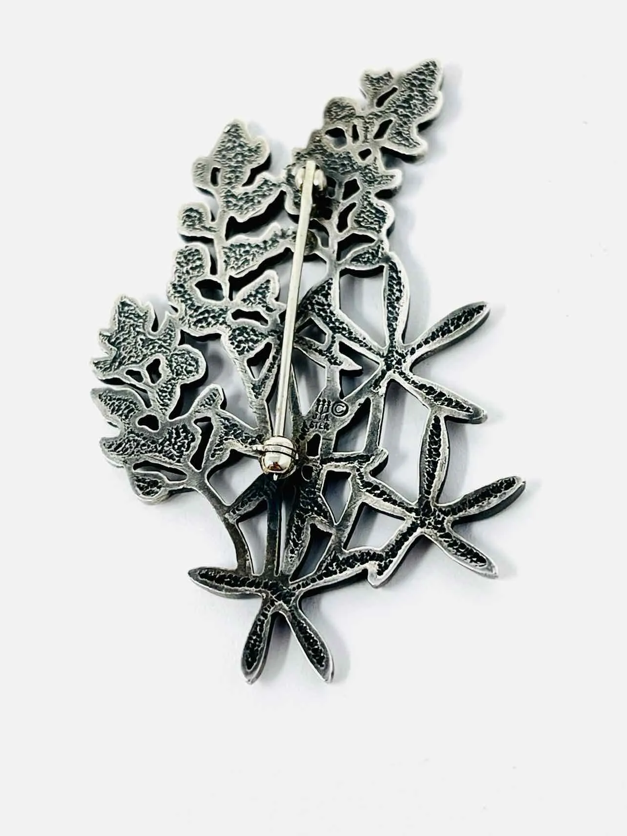 James Avery Silver Flower Sterling Silver Retired Jewelry Brooch