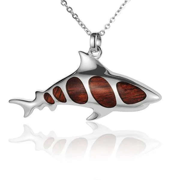 Koa Wood Shark Pendant