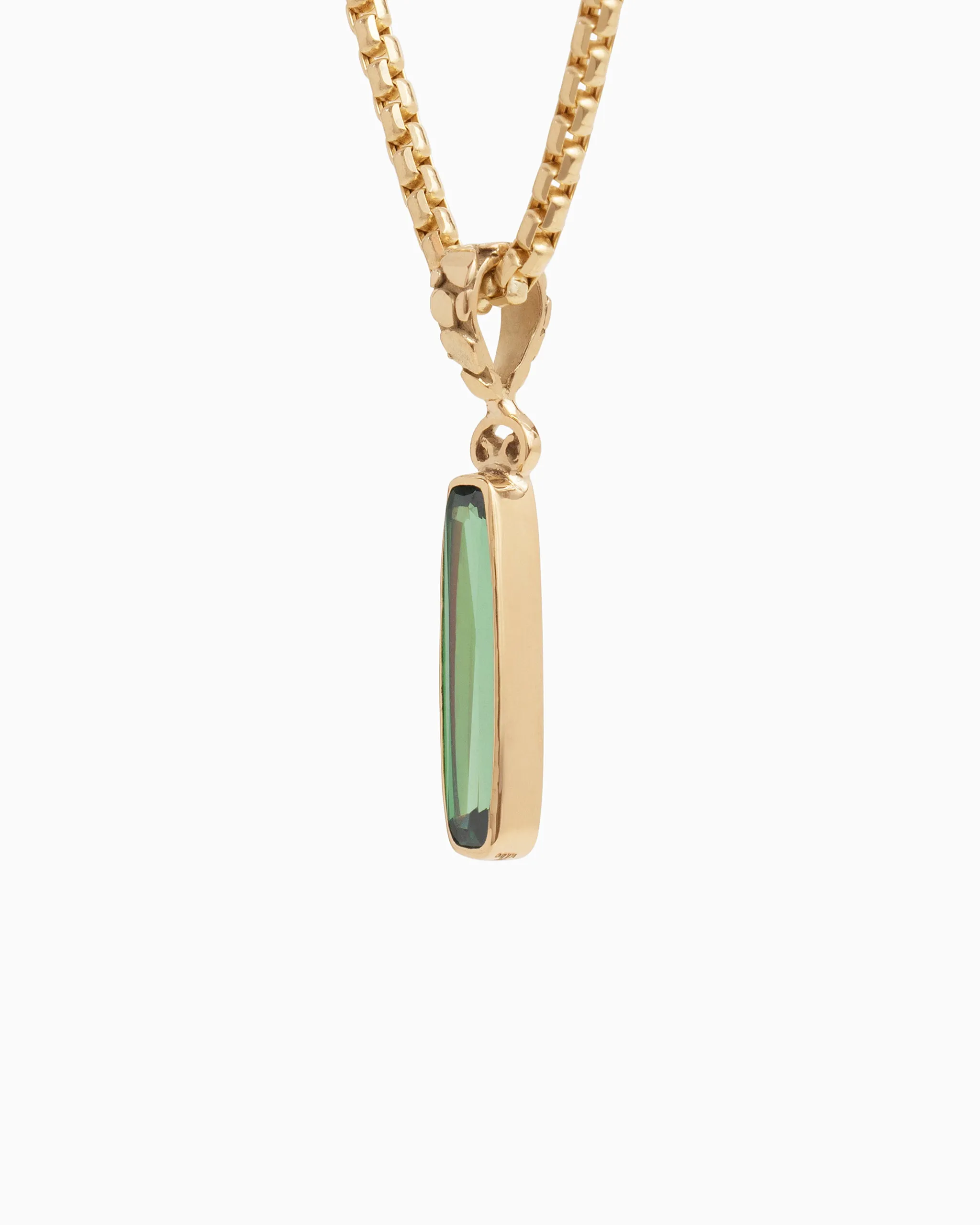 Longboard Pendant - Green Zircon