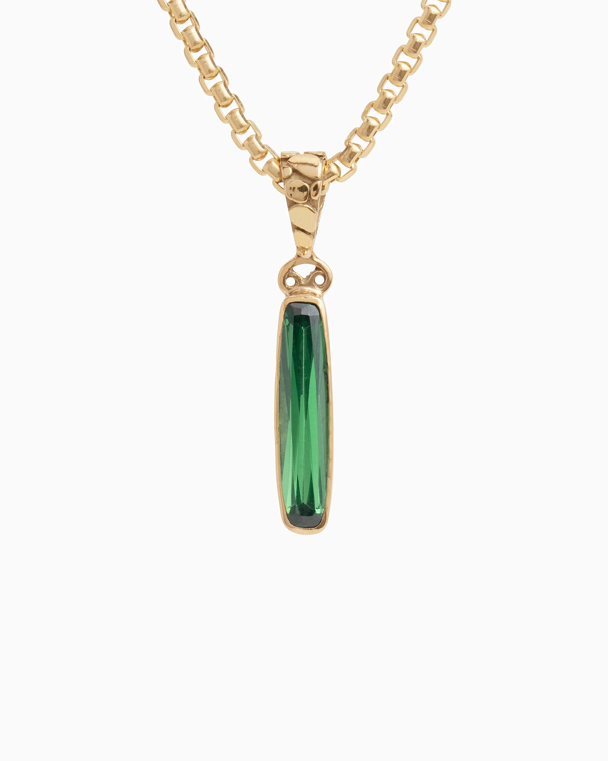 Longboard Pendant - Green Zircon