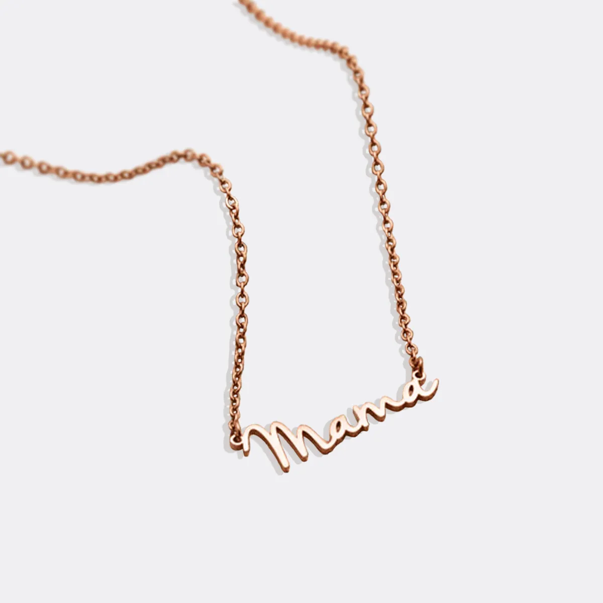 Mama Script Necklace