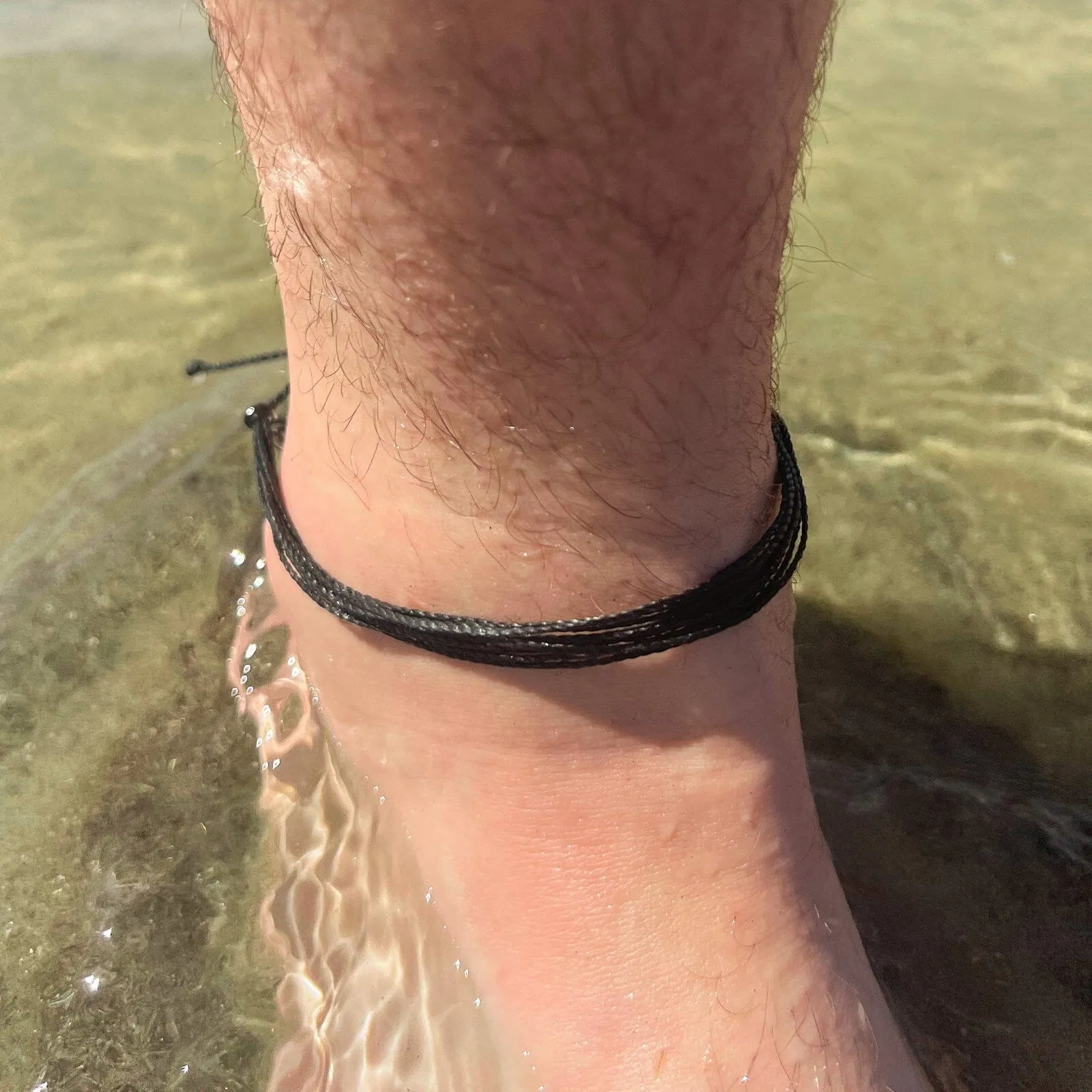 Men's Onyx Anklet