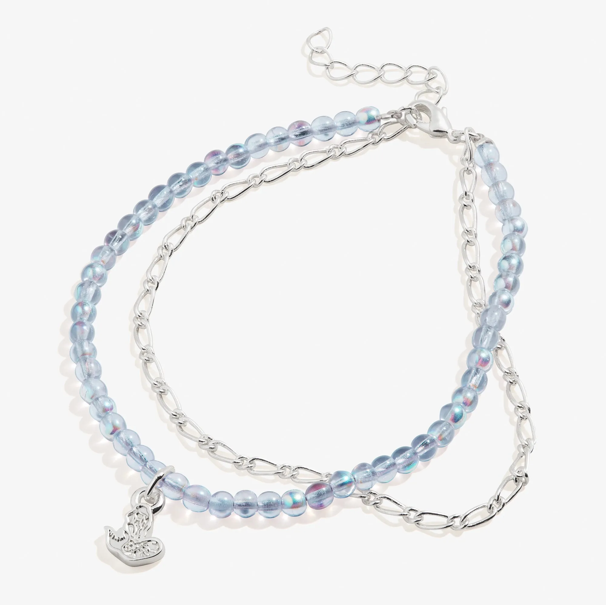 Certainly! Here is an optimized title for the e-commerce product:

Elegant Mermaid-Themed Bead and Chain Anklet for Women