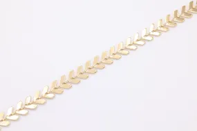 Mia Chevron Chain, 14K Gold Overlay Plated, Wholesale Jewelry Chain