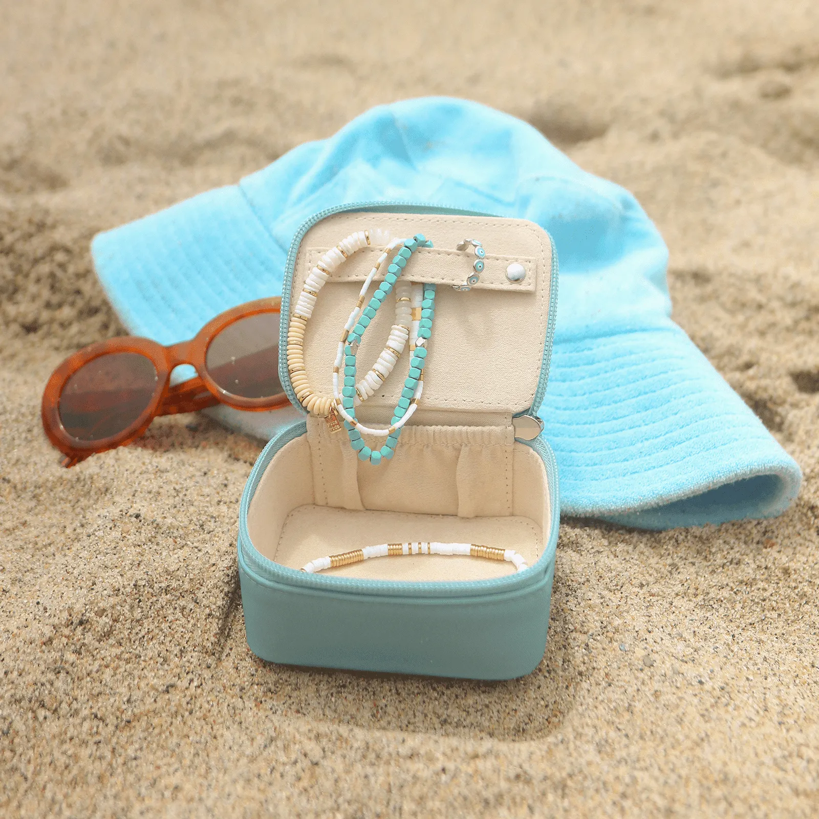 Mini Turquoise Jewelry Case